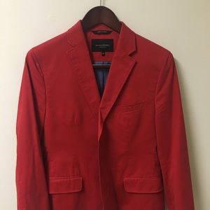 Banana Republic red blazer/sport coat 38S tailored